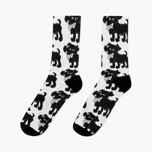 Item preview, Miniature Schnauzer - Black (Full Body) WHITE BG designed and sold by TheChicken.
