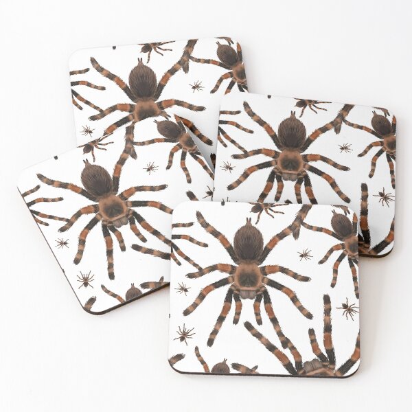 Item preview, Mexican Redknee Tarantula Spider Endless Pattern designed and sold by Art-by-Aelia.