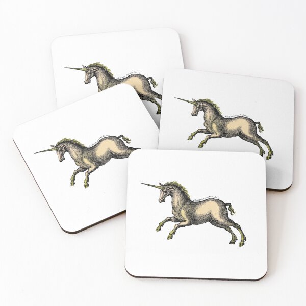 Item preview, Medieval Unicorn Illustration (Gold) designed and sold by themewbert.