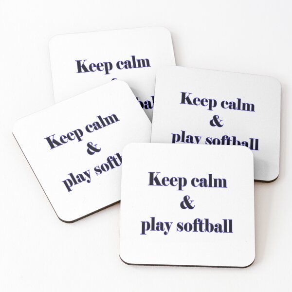 Item preview, Keep calm & play softball designed and sold by Pline88.