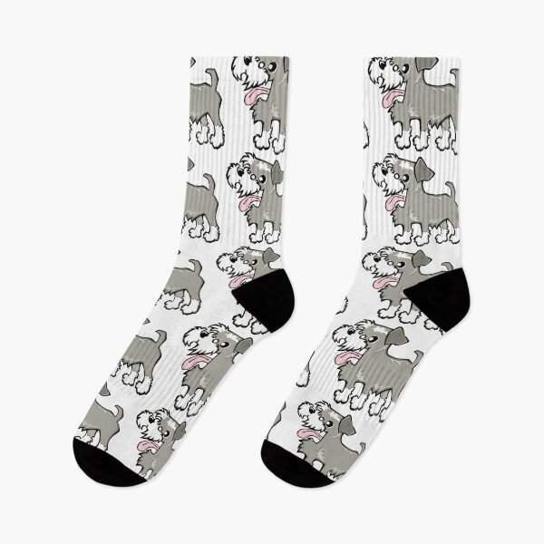 Item preview, Miniature Schnauzer - Salt and Pepper (Full Body) WHITE BG designed and sold by TheChicken.