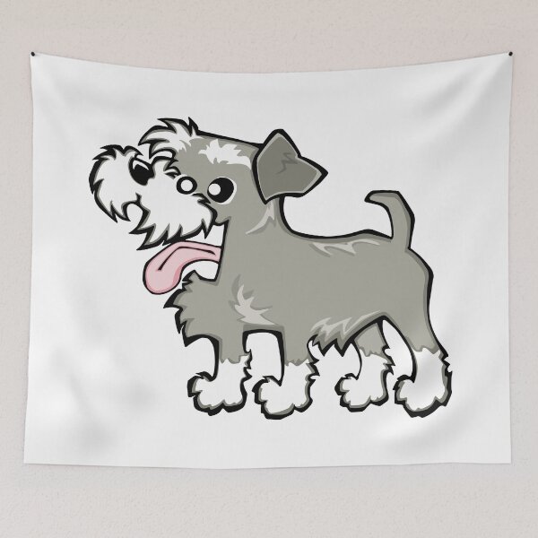 Item preview, Miniature Schnauzer - Salt and Pepper (Full Body) WHITE BG designed and sold by TheChicken.