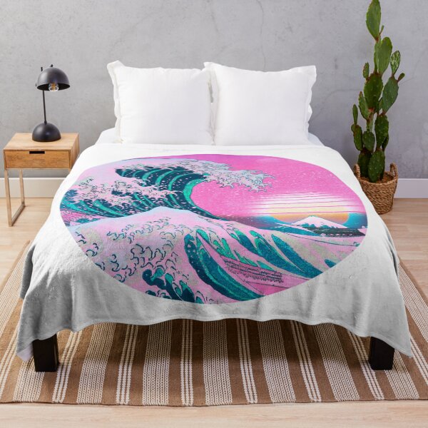 Item preview, Vaporwave Great Wave Off Kanagawa Aesthetic Retro Sunset designed and sold by CoitoCG.