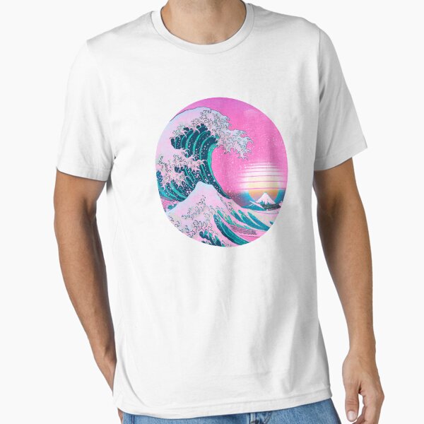 Item preview, Vaporwave Great Wave Off Kanagawa Aesthetic Retro Sunset designed and sold by CoitoCG.