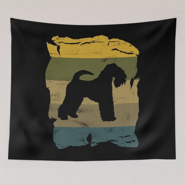 Item preview, Kerry Blue Terrier Distressed Vintage Retro Silhouette designed and sold by DoggyStyles.