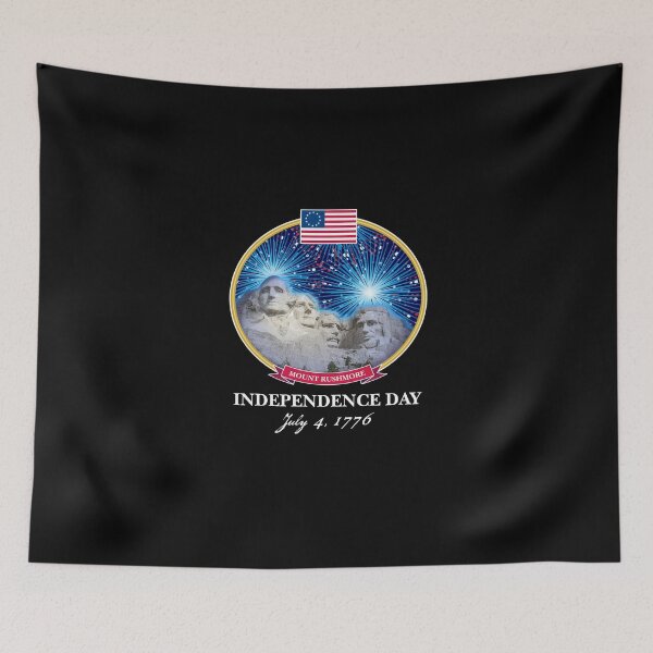 Item preview, Independence Day July Fourth Mount Rushmore Betsy Ross Flag designed and sold by twHistory.