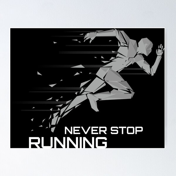 Item preview, Runner Black background designed and sold by Simon Dast.