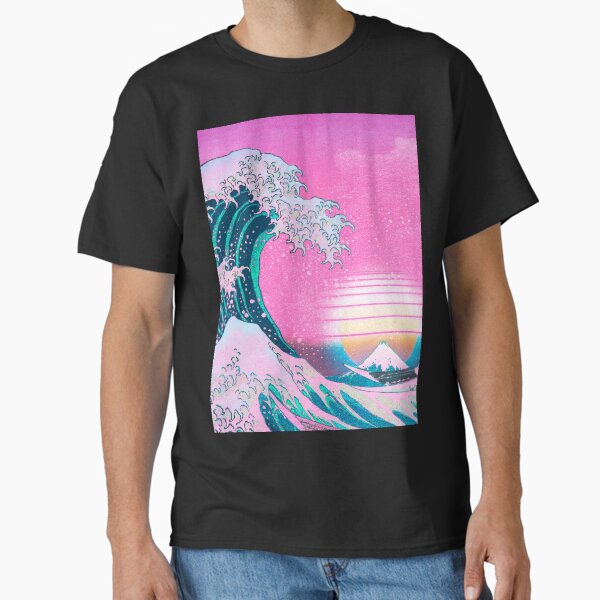 Item preview, Vaporwave Aesthetic Great Wave Off Kanagawa Retro Sunset designed and sold by CoitoCG.