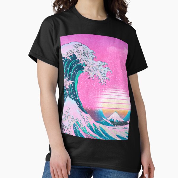Item preview, Vaporwave Aesthetic Great Wave Off Kanagawa Retro Sunset designed and sold by CoitoCG.