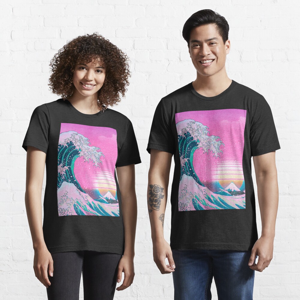 Cyberpunk Cool Cat Vaporwave Aesthetic Graphic T-Shirt Unisex 100