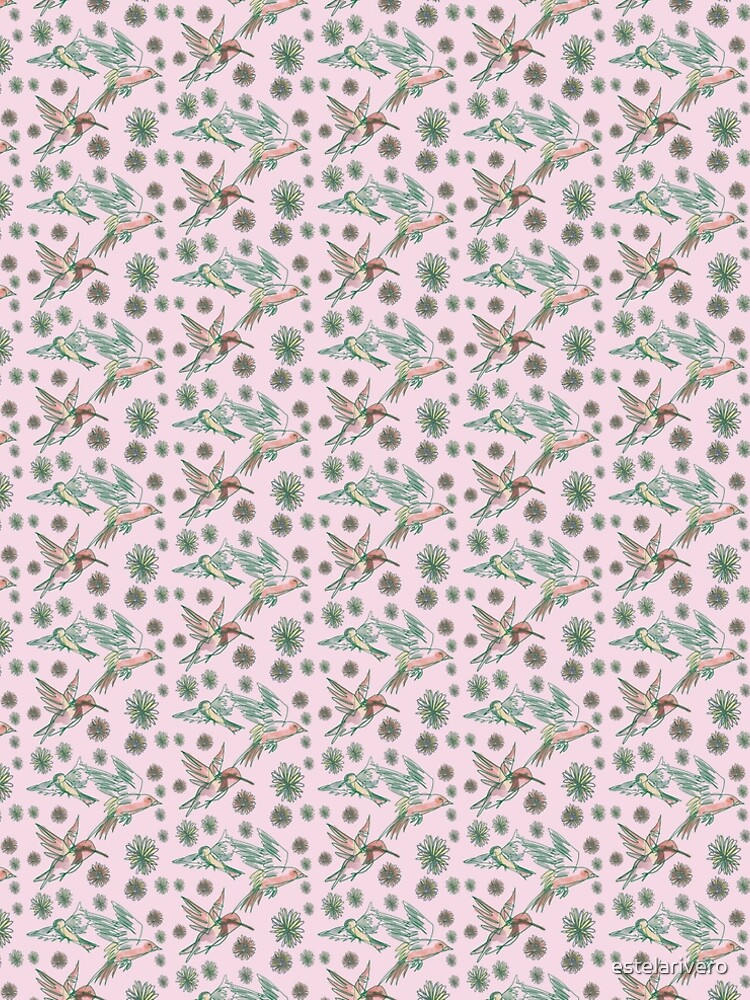 Flying birds Pink by estelarivero