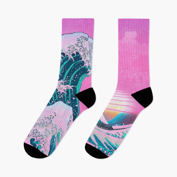 Item preview, Vaporwave Aesthetic Great Wave Off Kanagawa Retro Sunset designed and sold by CoitoCG.