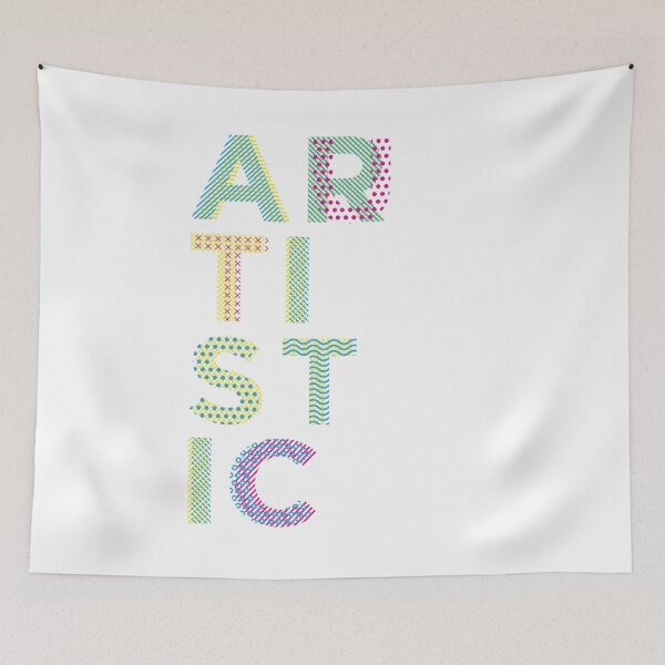 Item preview, ! ARTISTIC/ AUTISTIC ! NEURO DIVERGENT ! Multicolour Text on White designed and sold by Day Chapman.