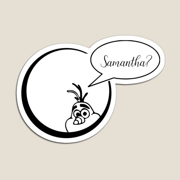 Vista previa del artículo con la obra «Samantha?», diseñado y vendido por annekarolle.