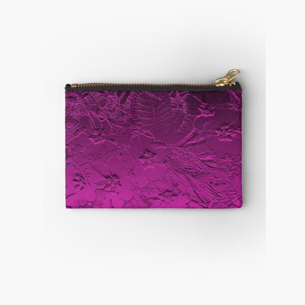 Item preview, Flower relief metallic purple designed and sold by Moonyflower.