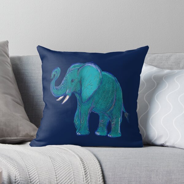 Elephantasy Throw Pillow
