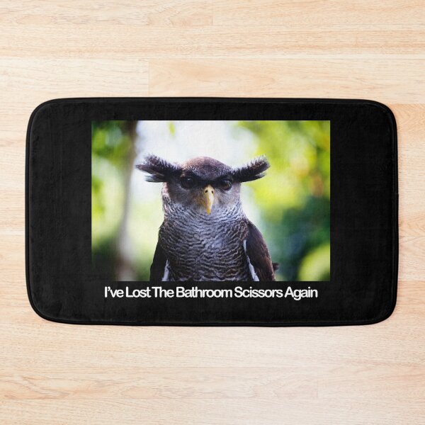 Item preview, I've Lost The Bathroom Scissors Again - Owlbrows - Funny Owl designed and sold by Thingy72.