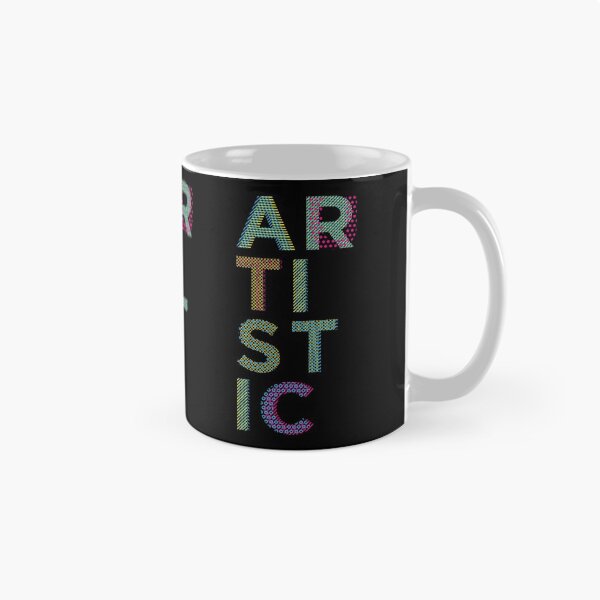 Item preview, ! NEW ! ARTISTIC/ AUTISTIC ! NEURO DIVERGENT ! The Original Multicolour Text on Black designed and sold by Day Chapman.