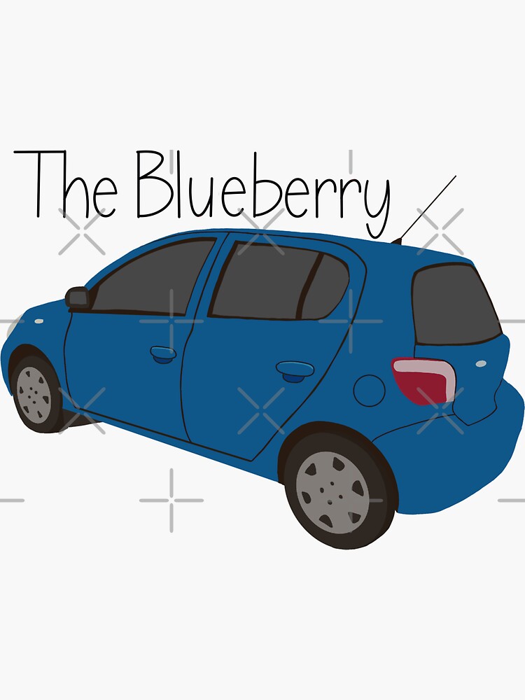 "Psych The Blueberry" Sticker for Sale by Kninjina Redbubble