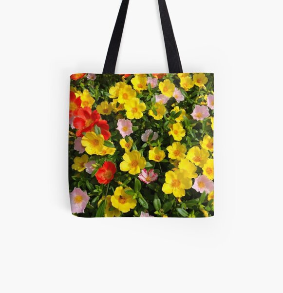 moss rose,how to grow All Over Print Tote Bag