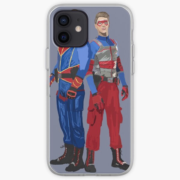 Capitán Man y Kid Danger Funda blanda para iPhone