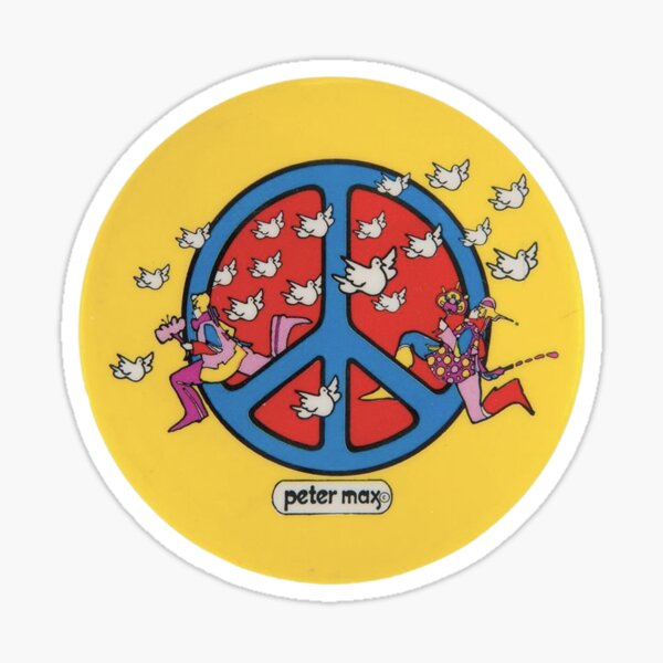 Item preview, Vintage Peter Max Peace Sign Pop Cosmic Art Era Woodstock Music Hippie designed and sold by jackyboi.