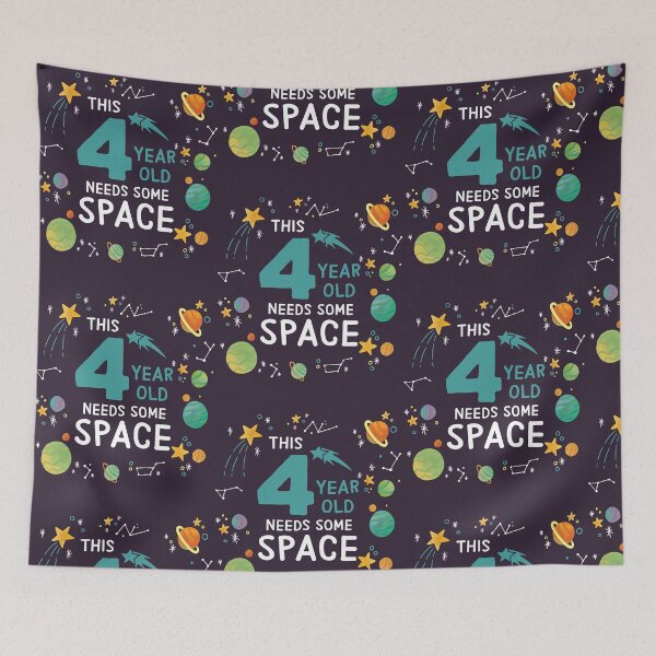 Item preview, Kids This 4 Year Old Needs Some Space Funny Planets Science Geek graphic designed and sold by doodabobs.
