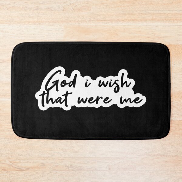 Item preview, God i Wish that were Me Popular Meme Speech Mood Sticker black designed and sold by mekx.