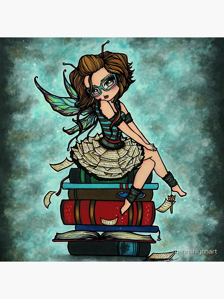 Thumbnail 2 of 2, Tote Bag, Library Fairy designed and sold by hannahlynnart.
