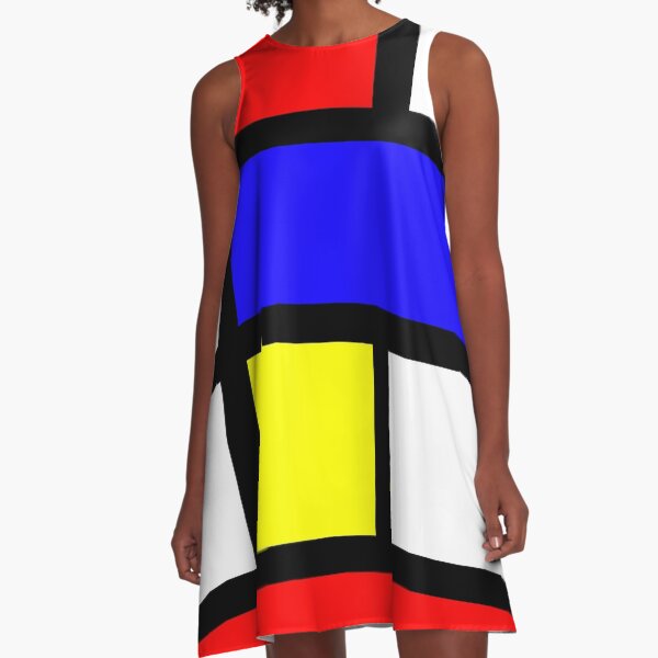 1960s Mondrian A-Line Dress A-Line Dress
