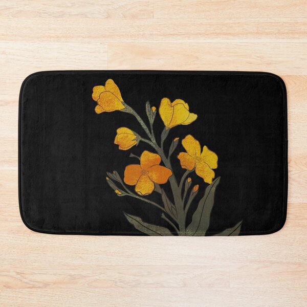 Item preview, yellow wallflowers designed and sold by ausketches.