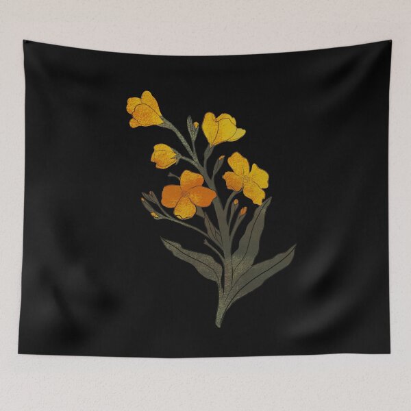 Item preview, yellow wallflowers designed and sold by ausketches.