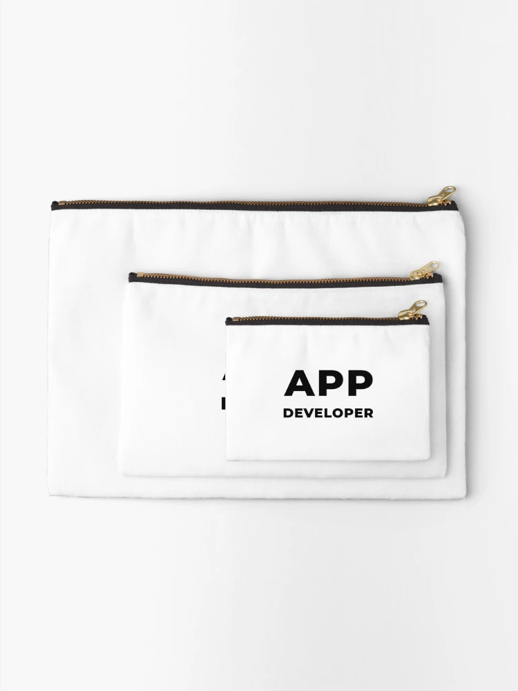 Thumbnail 2 of 4, Zipper Pouch, App Developer (Inverted) designed and sold by developer-gifts.