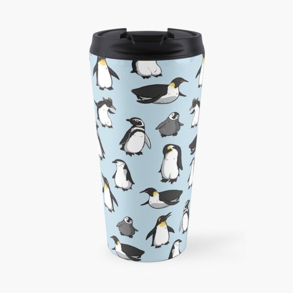 Cute Penguin Pattern Travel Mug
