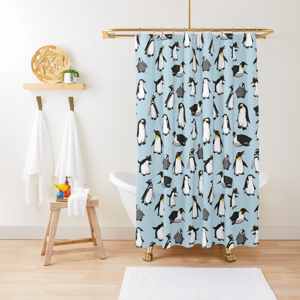 "Cute Penguin Pattern" Shower Curtain for Sale by jpruner | Redbubble