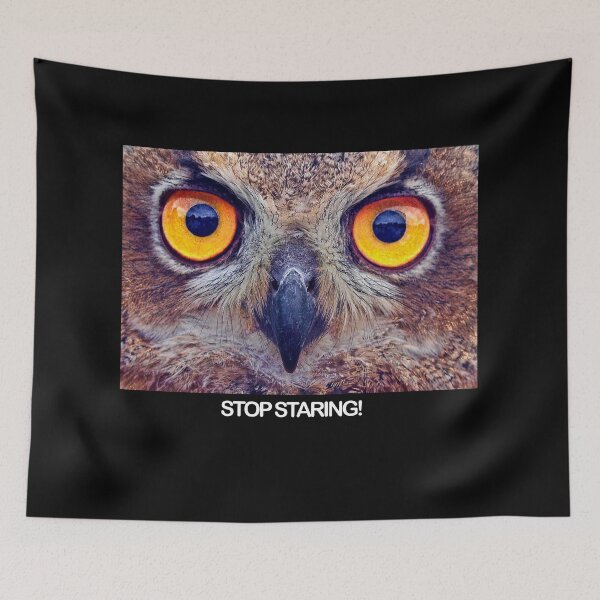 Item preview, Stop Staring! - Funny Owl designed and sold by Thingy72.