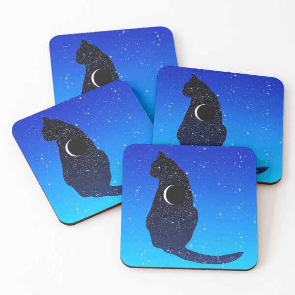 Item preview, Cosmic Cat on a Starry Sky Background designed and sold by Marymarice.