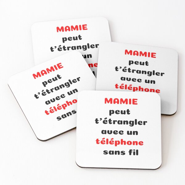 Aperçu de l'œuvre Humour MAMIE "Téléphone sans fil" créée et vendue par LaurentRuiz.