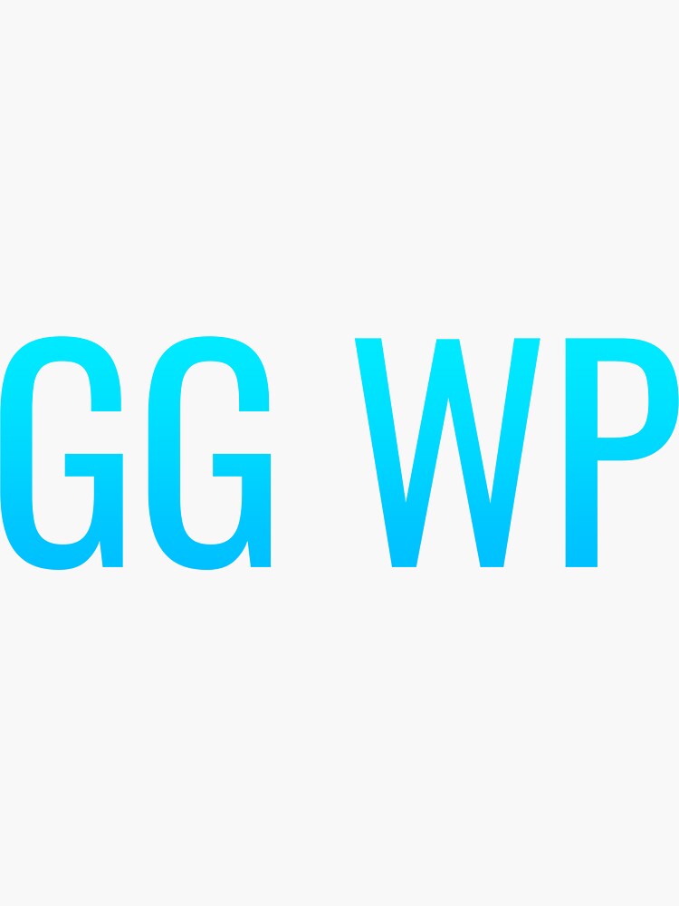 Ggwp Stickers for Sale