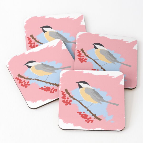 Item preview, Minimalist Black-Capped Chickadee Winter Theme designed and sold by BjernRaz.