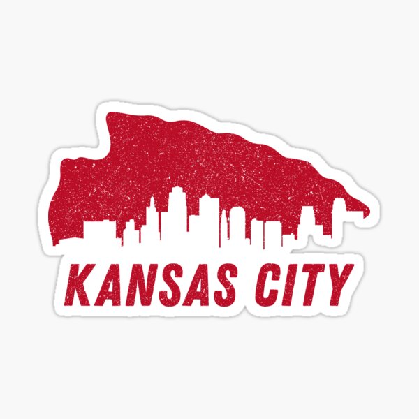 KC Football Skyline Sticker