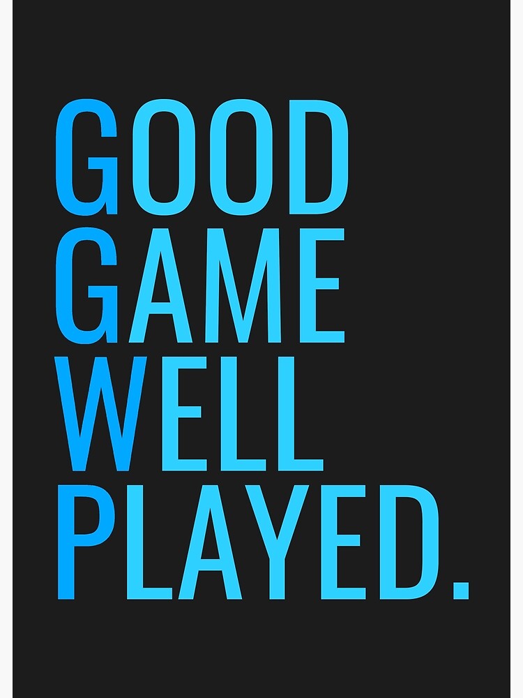 GGWP - Good Game Well Played Greeting Card for Sale by PH-Design