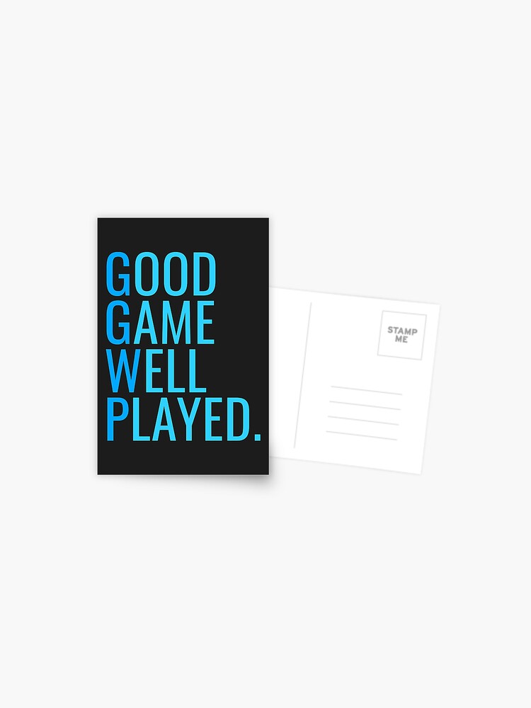 GGWP - Good Game Well Played Greeting Card for Sale by PH-Design