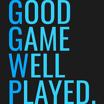 GGWP o GG WP - significa Good Game Well Played en la camiseta de manga  larga Gamer