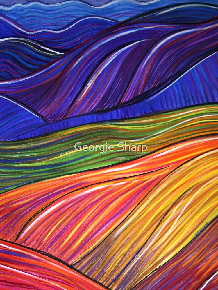 Thumbnail 4 of 4, Graphic T-Shirt, Flinders Ranges - Ridgetops designed and sold by Georgie Sharp.