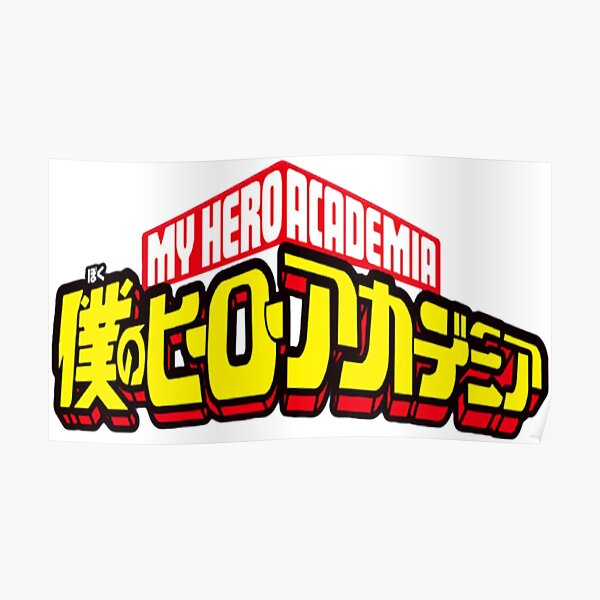 Logo My Hero Academia Manga Posters | Redbubble