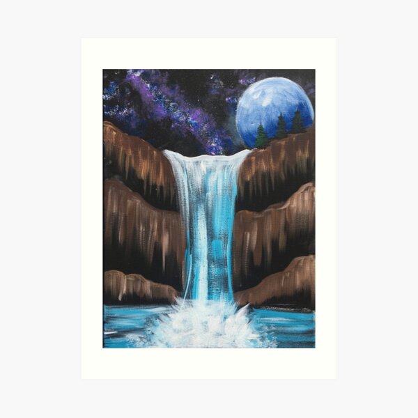 Galaxy falls Art Print