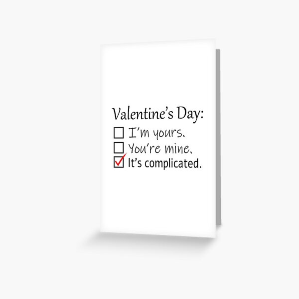 Item preview, Valentine's Day: It's complicated designed and sold by DontTouchHutch.