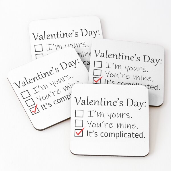 Item preview, Valentine's Day: It's complicated designed and sold by DontTouchHutch.