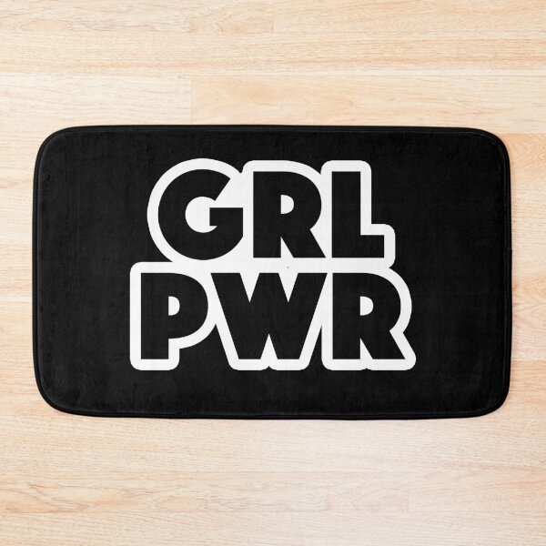 Item preview, GRL PWR Popular Meme Speech Mood Sticker black designed and sold by mekx.